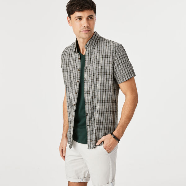 Ballarat Short Sleeve Shirt, Khaki, hi-res